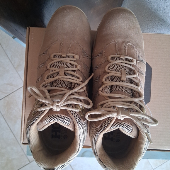 🔥 HQ Ortholite Waterproof Tactical Hiking Brown Outdoor Boots Sz.11.5 D - Picture 5 of 13